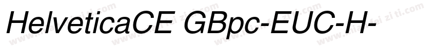 HelveticaCE GBpc-EUC-H字体转换
